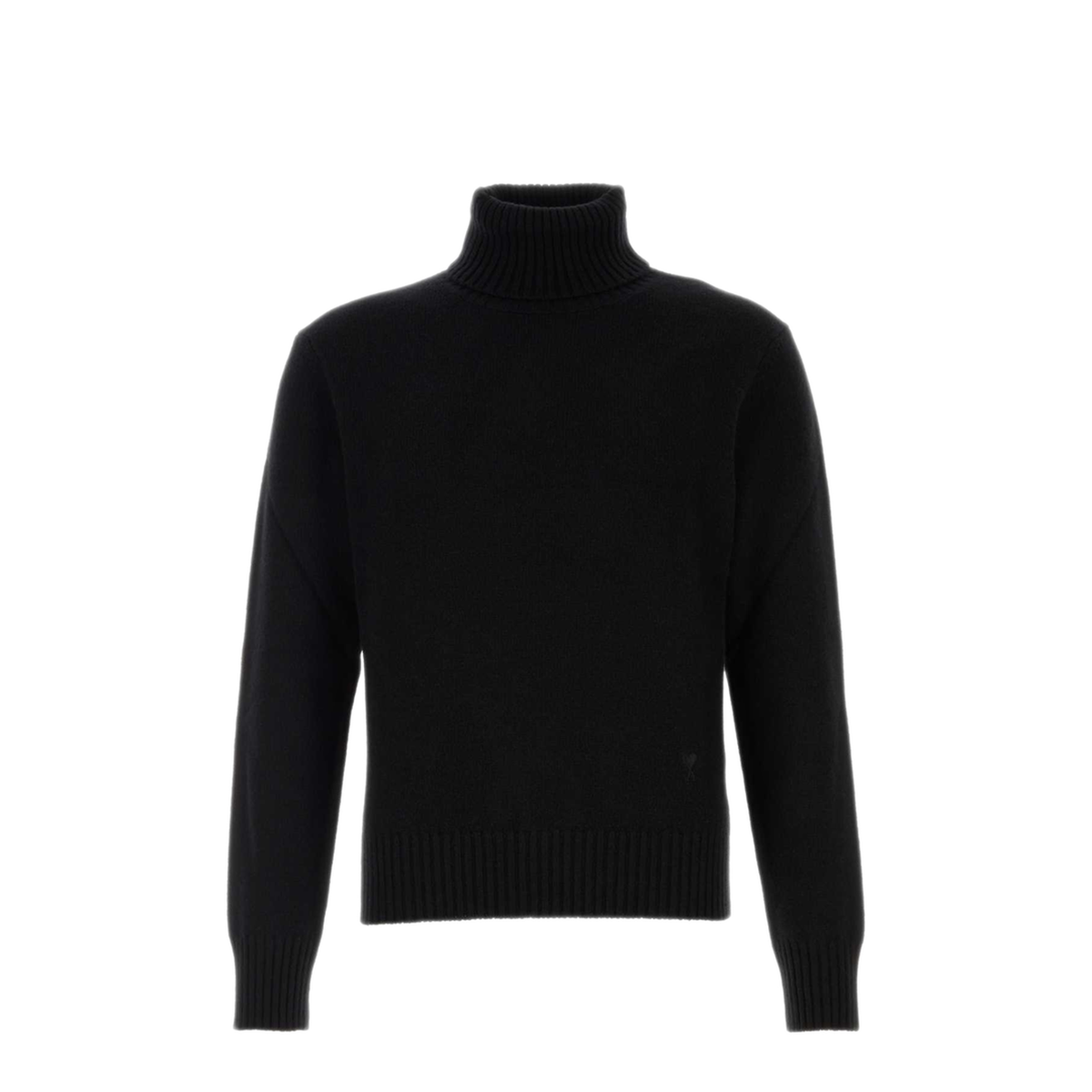 MAYFEYR - AMI - Turtleneck Sweater With Tonal De Coeur - HKS833005001