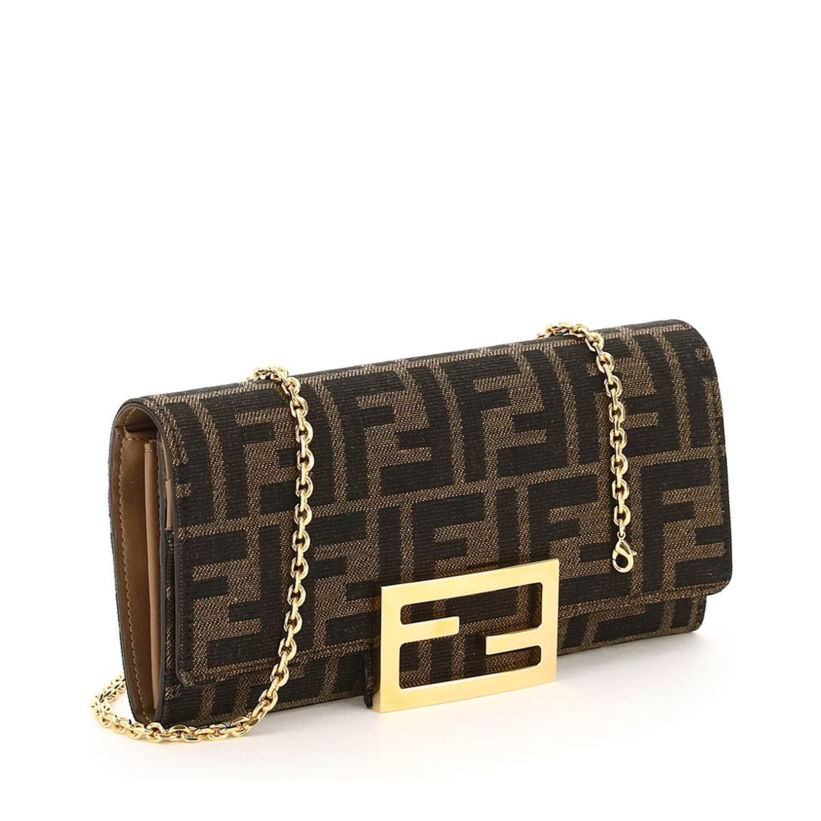 Continental With Chain Fabric Brown