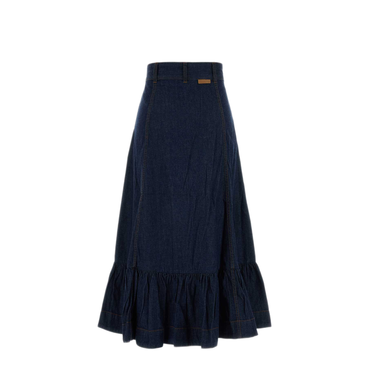 MAYFEYR - Zimmermann - Aster Denim Frill Midi Skirt - 7197SSS261INK