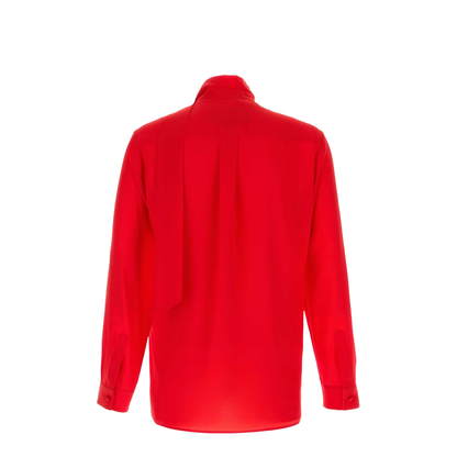 Red Crepe Shirt