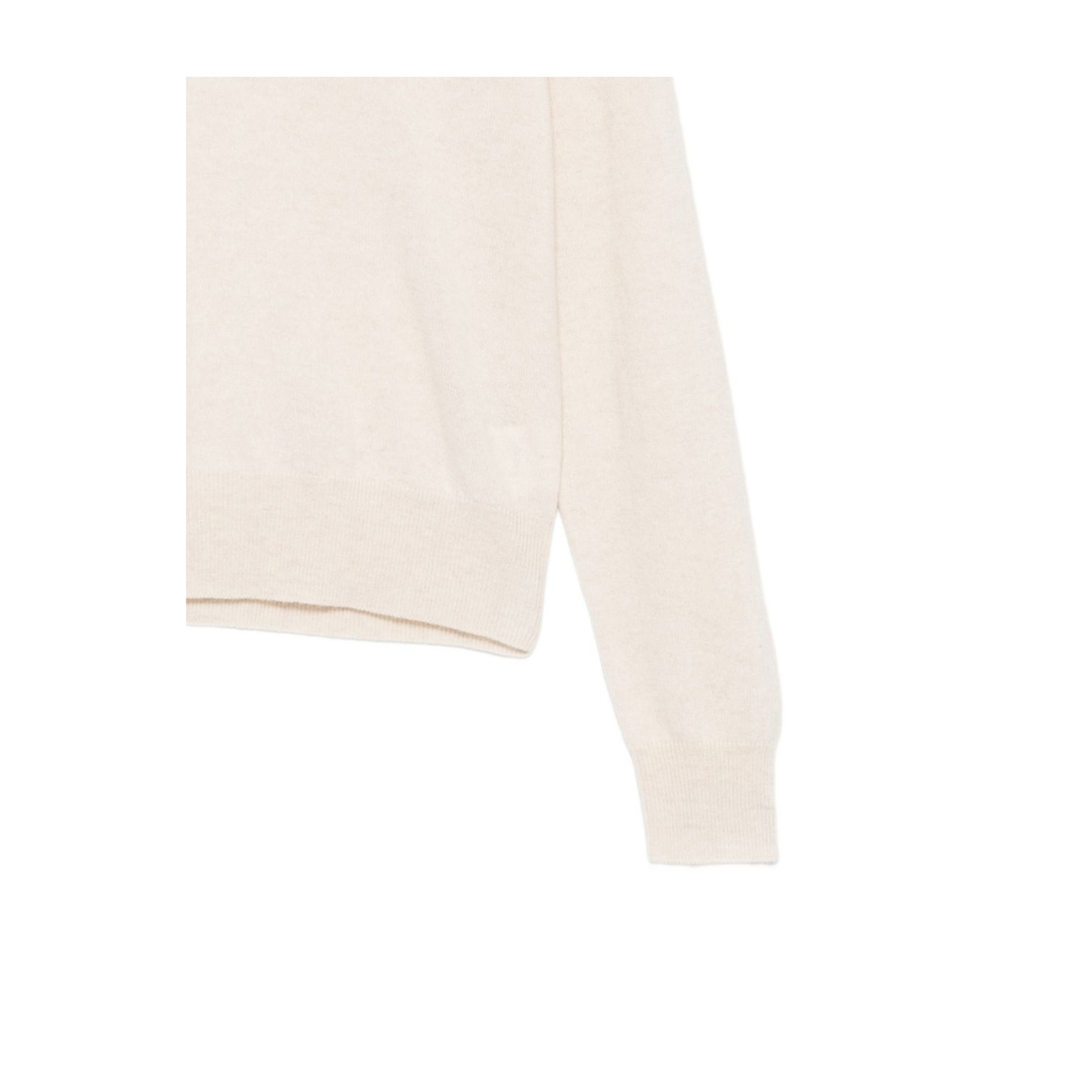 MAYFEYR - Lisa Yang - Ecru Cashmere Crew Neck Sweater - 2026309OT