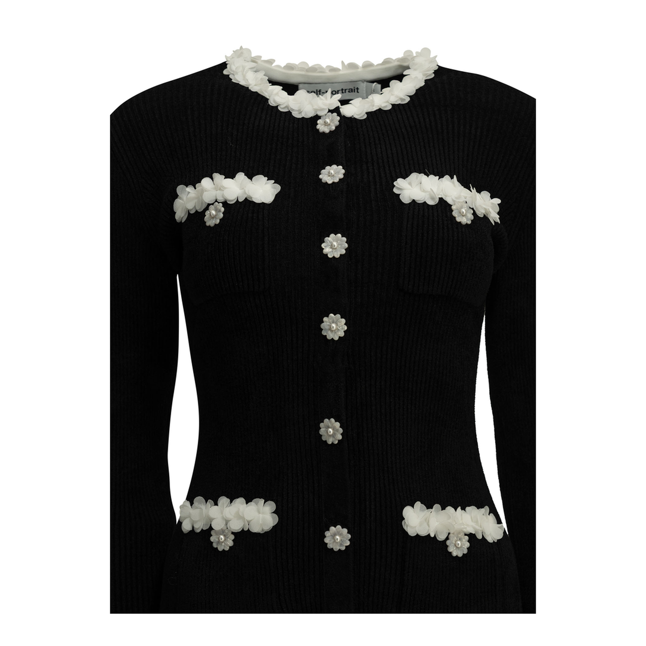 MAYFEYR - Self Portrait - Flared Dress - AW26099SBBLACK