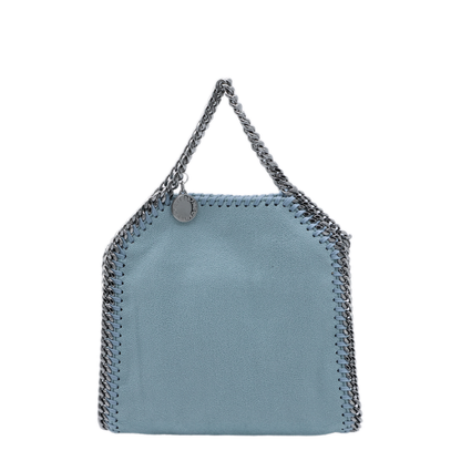Falabella Tiny Faux Leather Crossbody Bag - Light Blue