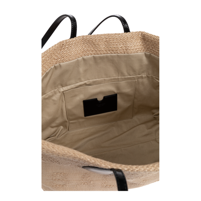Track Raffia Tote Bag