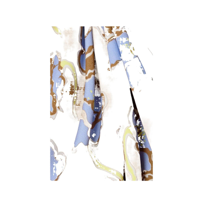 One Shoulder Dress in Multicolor Fabric