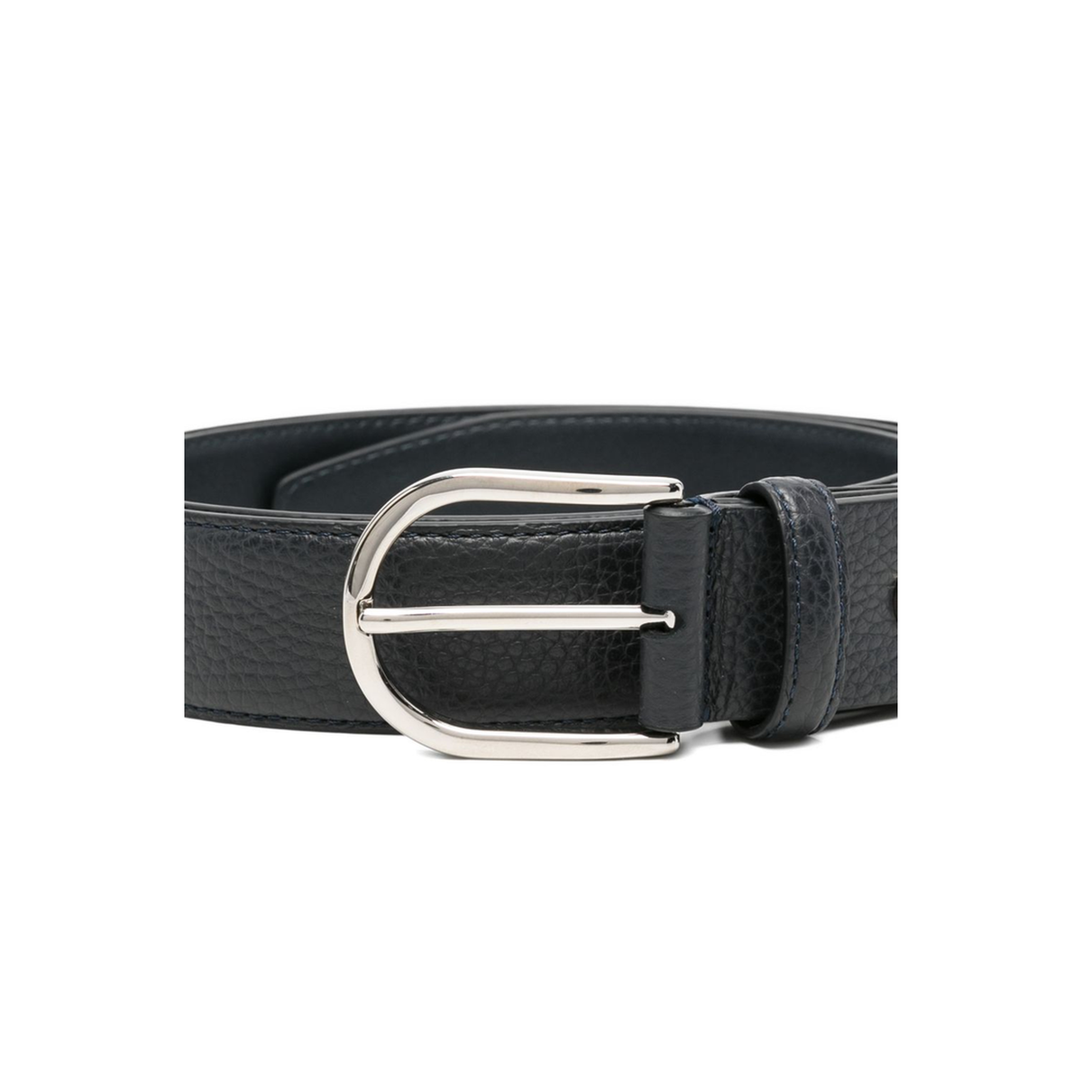 MAYFEYR - Brioni - Navy Pebbled Leather Belt - OBKS0LPC7164000