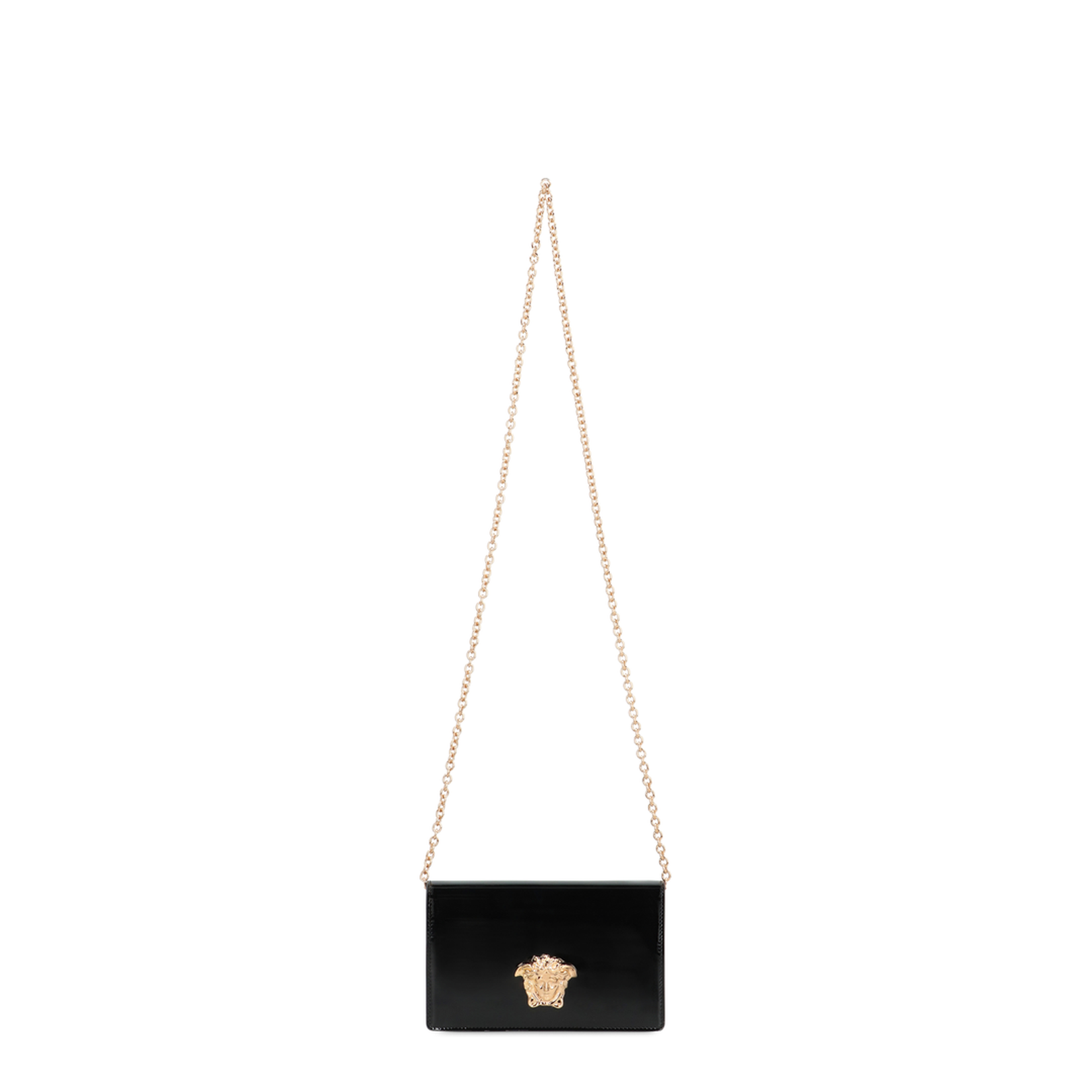 Patent Leather Wallet On Chain