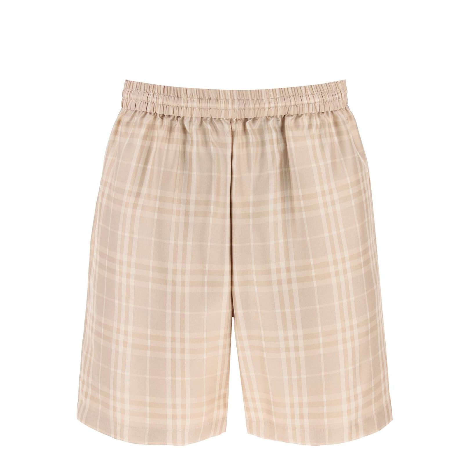 Burberry tartan silk shorts