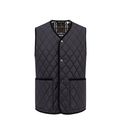 Quilted Vest with Black Diamond Quilting