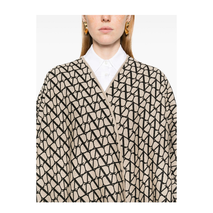 Garavani Fringed Double Poncho
