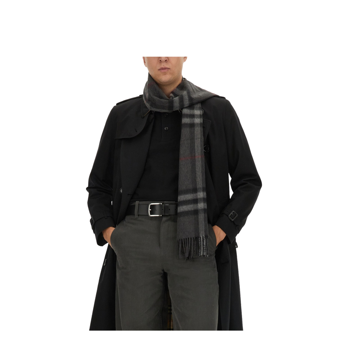 Giant Check Cashmere Scarf
