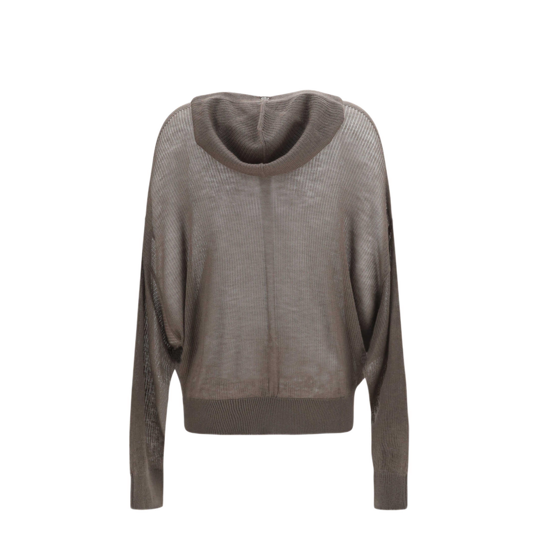 MAYFEYR - Rick Owens - Semi Sheer Knit Hoodie - RO01F6660RIBWSL34