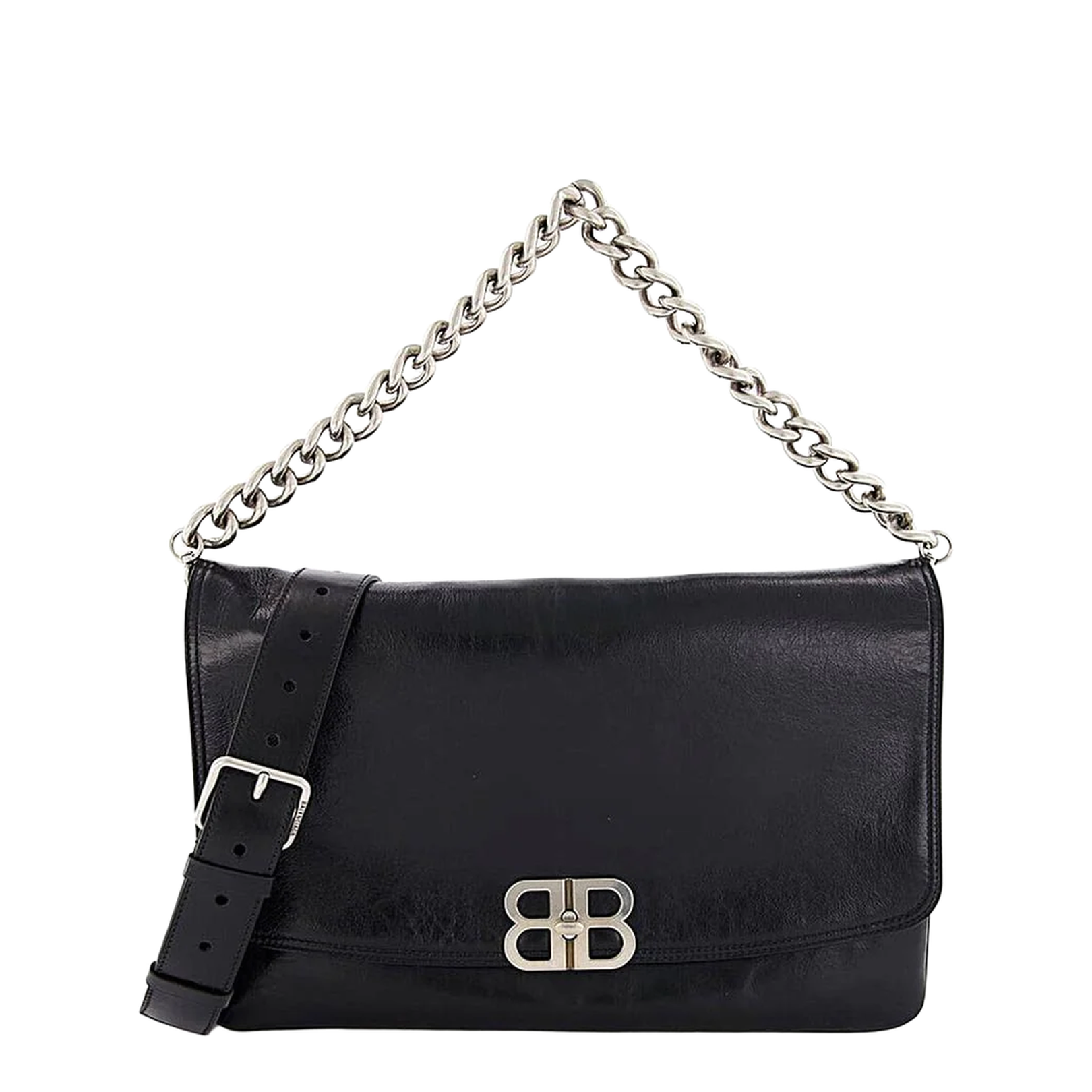 Bb Soft Large Flap Bag in Black