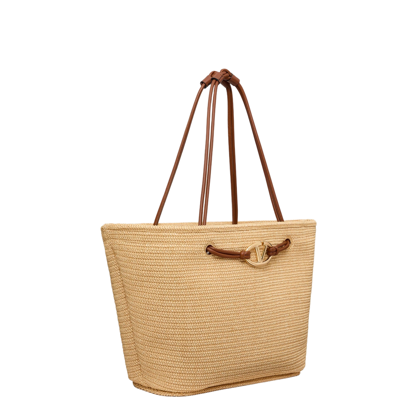 Golden Leather Bag with Sequins and Crystals