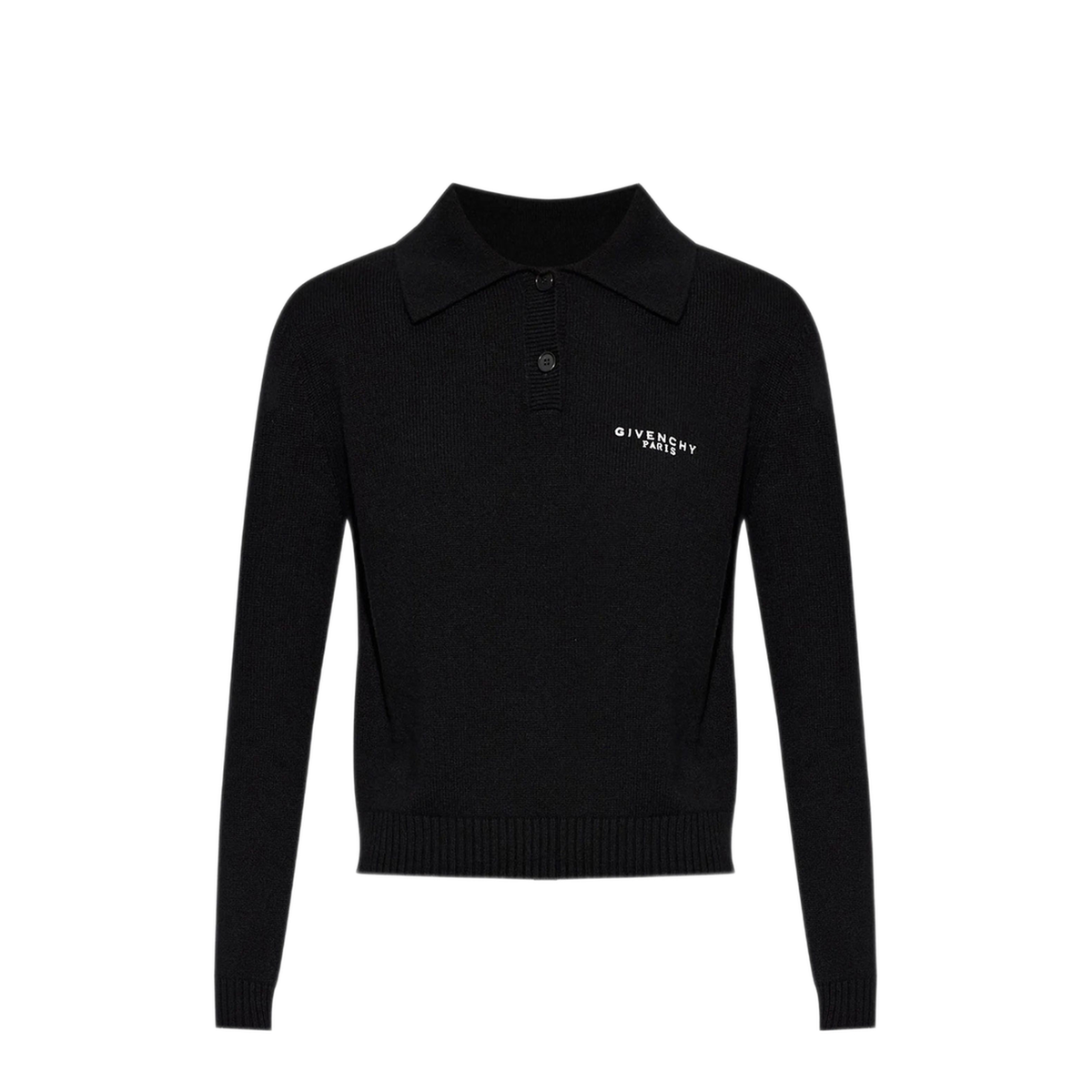 Wool And Cashmere Polo Sweater