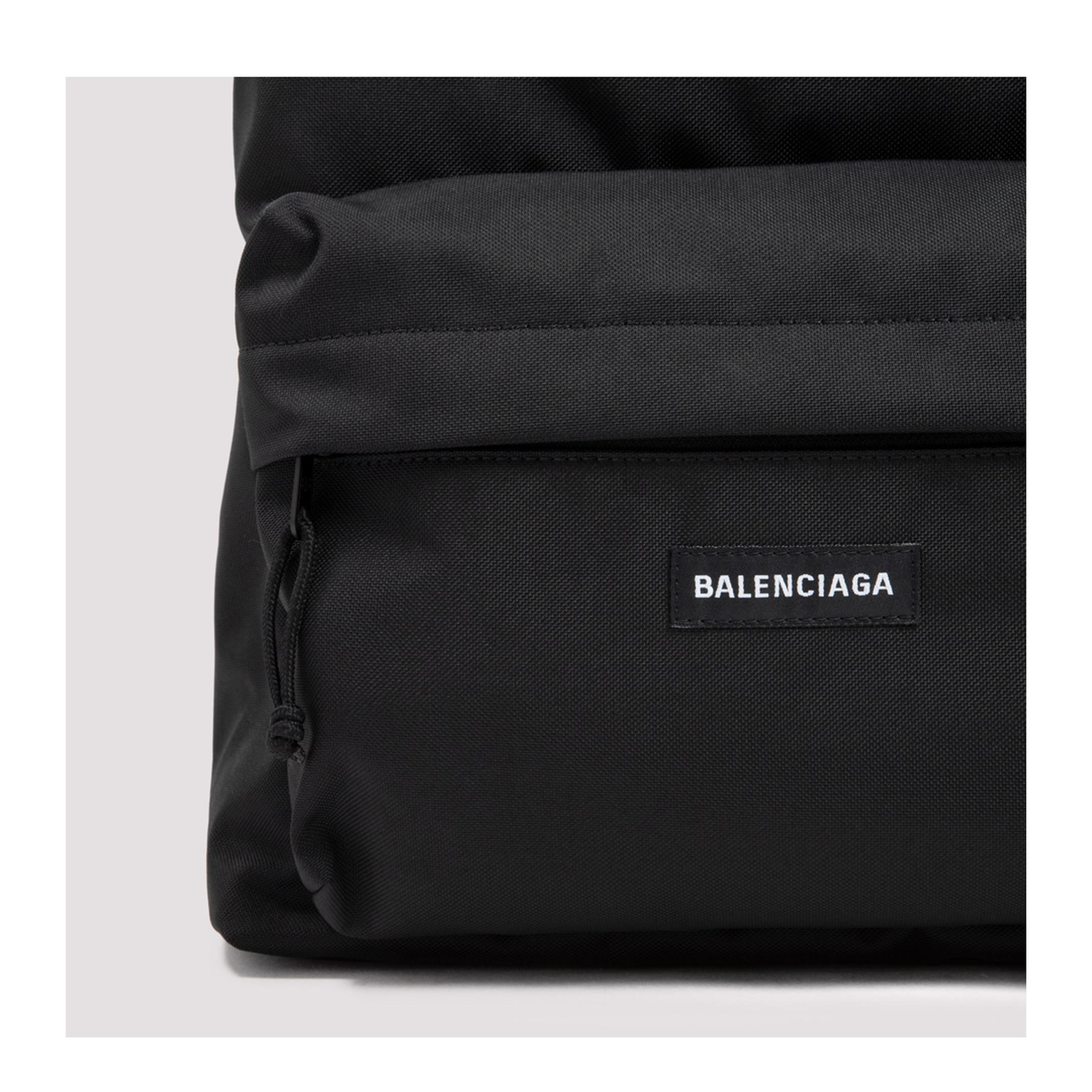 Explorer Nylon Backpack in Black