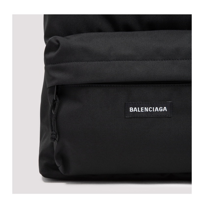 Explorer Nylon Backpack in Black