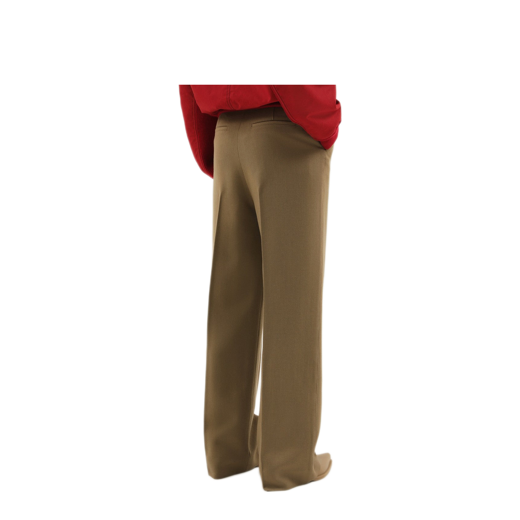 MAYFEYR - 1989 STUDIO - Olive Green Straight Leg Wool Pants - F04WDE002FAB0027300
