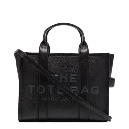 Medium Tote Bag In Black Leather