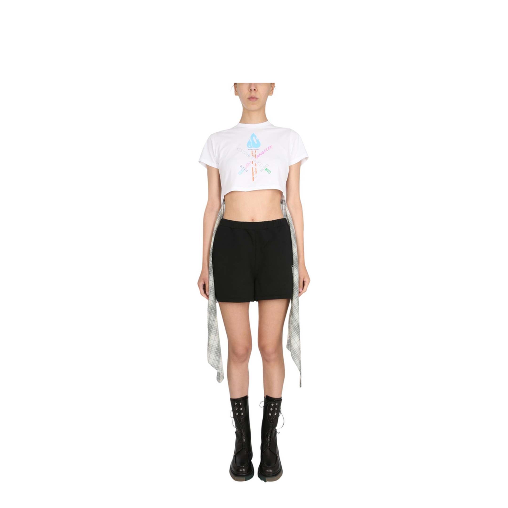 MAYFEYR - OPENING CEREMONY - Word Torch Hybrid T Shirt - YWAA008S21JER0010155
