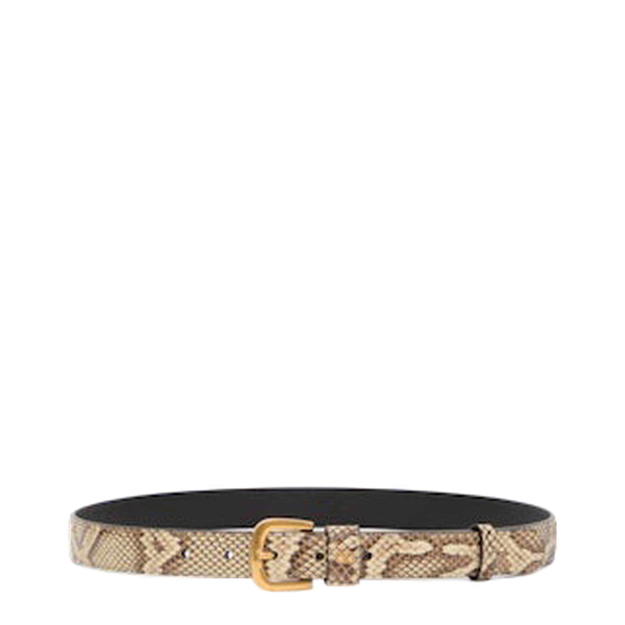 Python Pattern Belt Beige