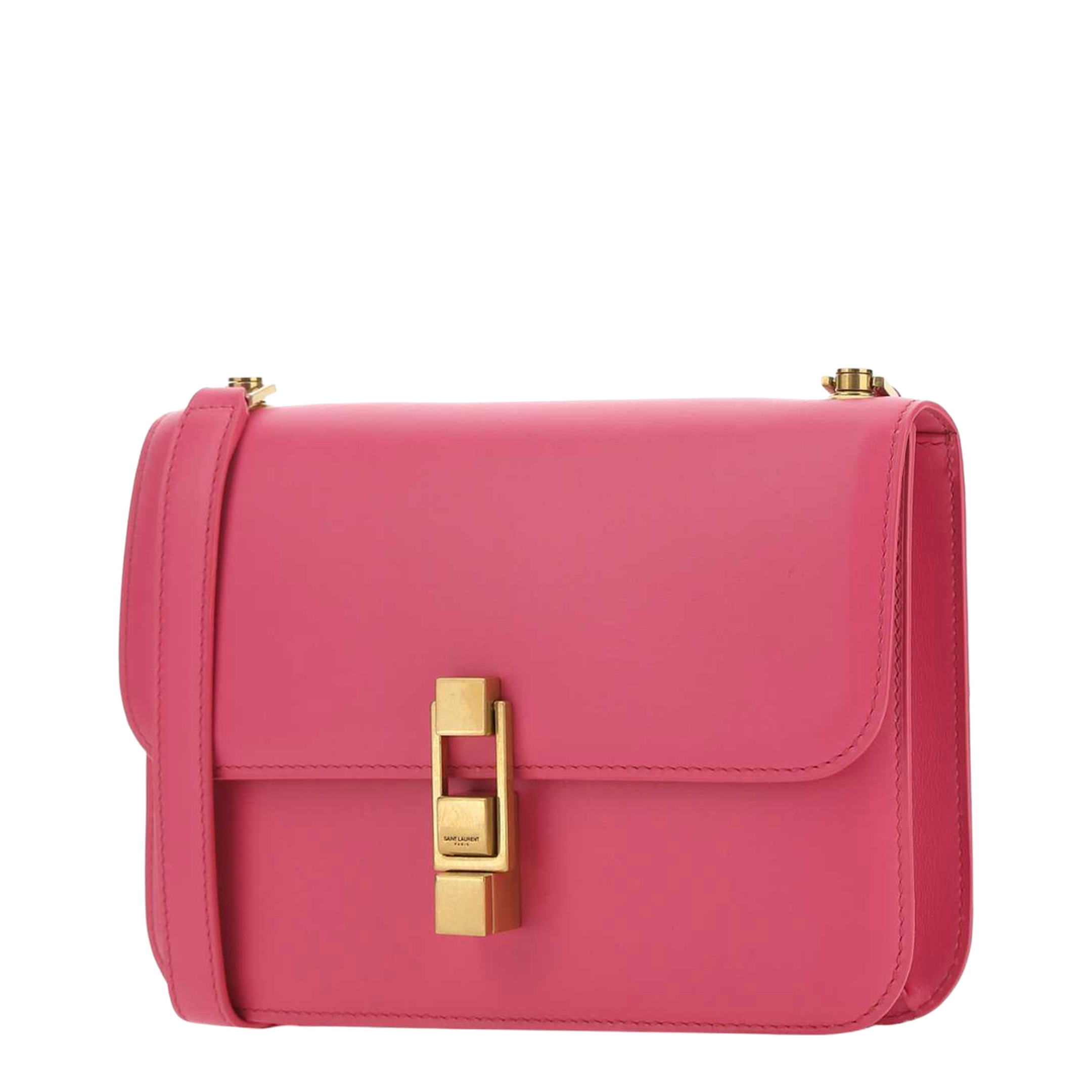 MAYFEYR - Saint Laurent - Fuchsia Leather Le Carré Shoulder Bag - 6332141YF0W5604