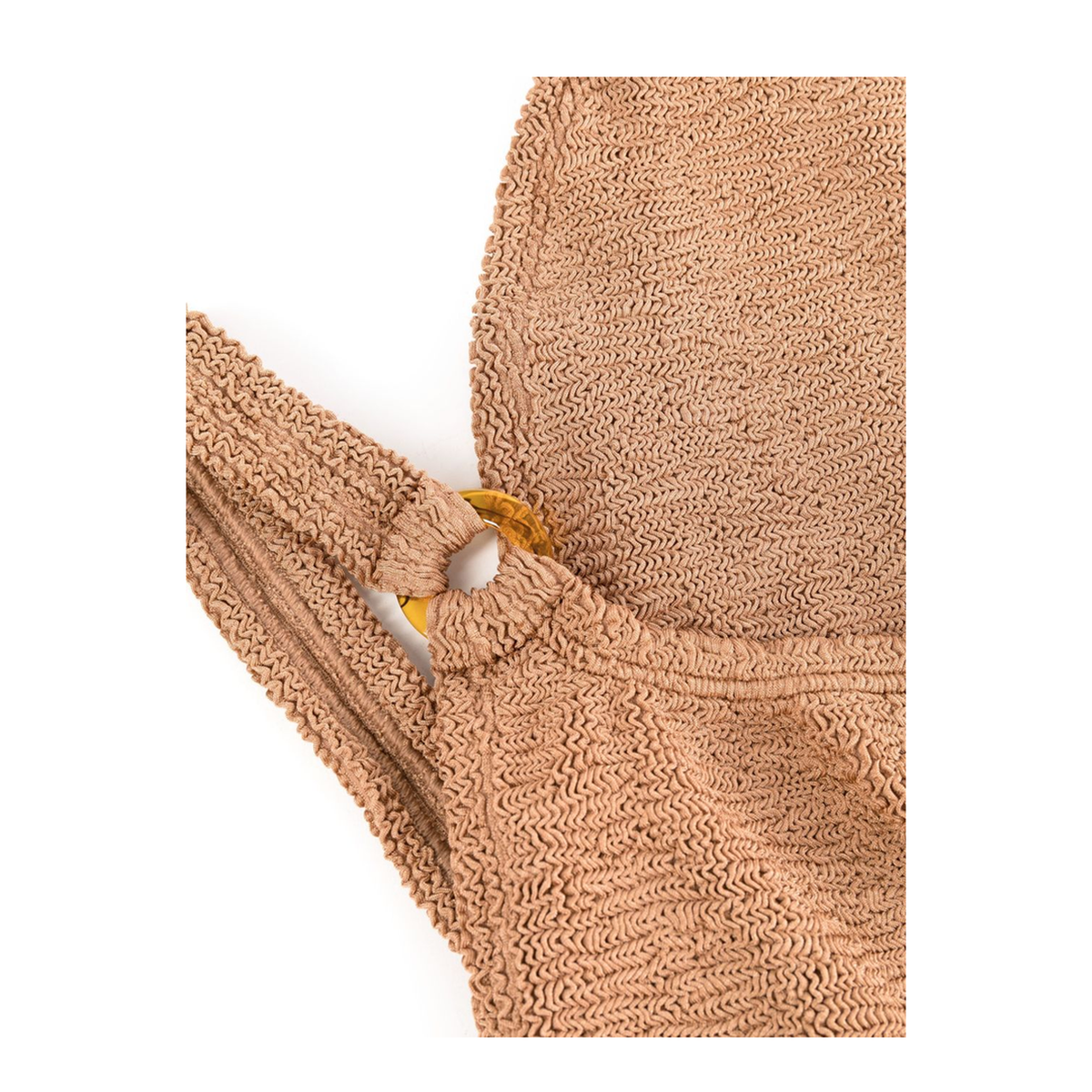 MAYFEYR - Hunza - Brown Domino Swimsuit - SDOMINOCRMETALLICCOCOA