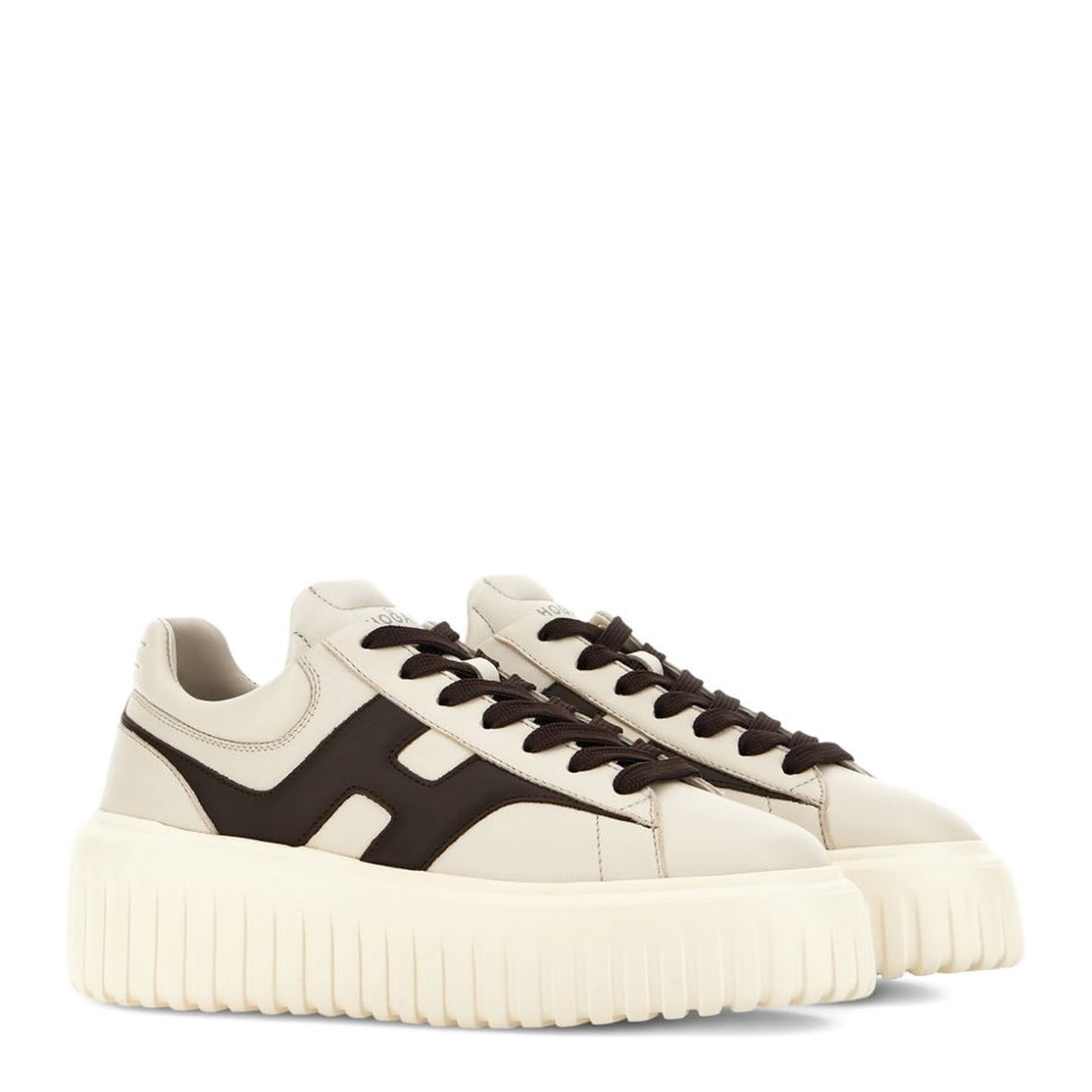 H-stripes leather sneakers