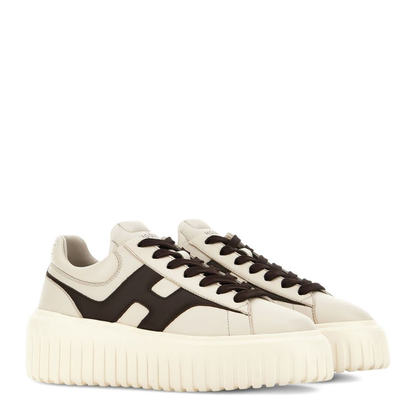H-stripes leather sneakers