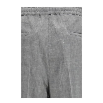 MAYFEYR - Brunello Cucinelli - Herringbone Linen And Wool Pants - MZ408E1710