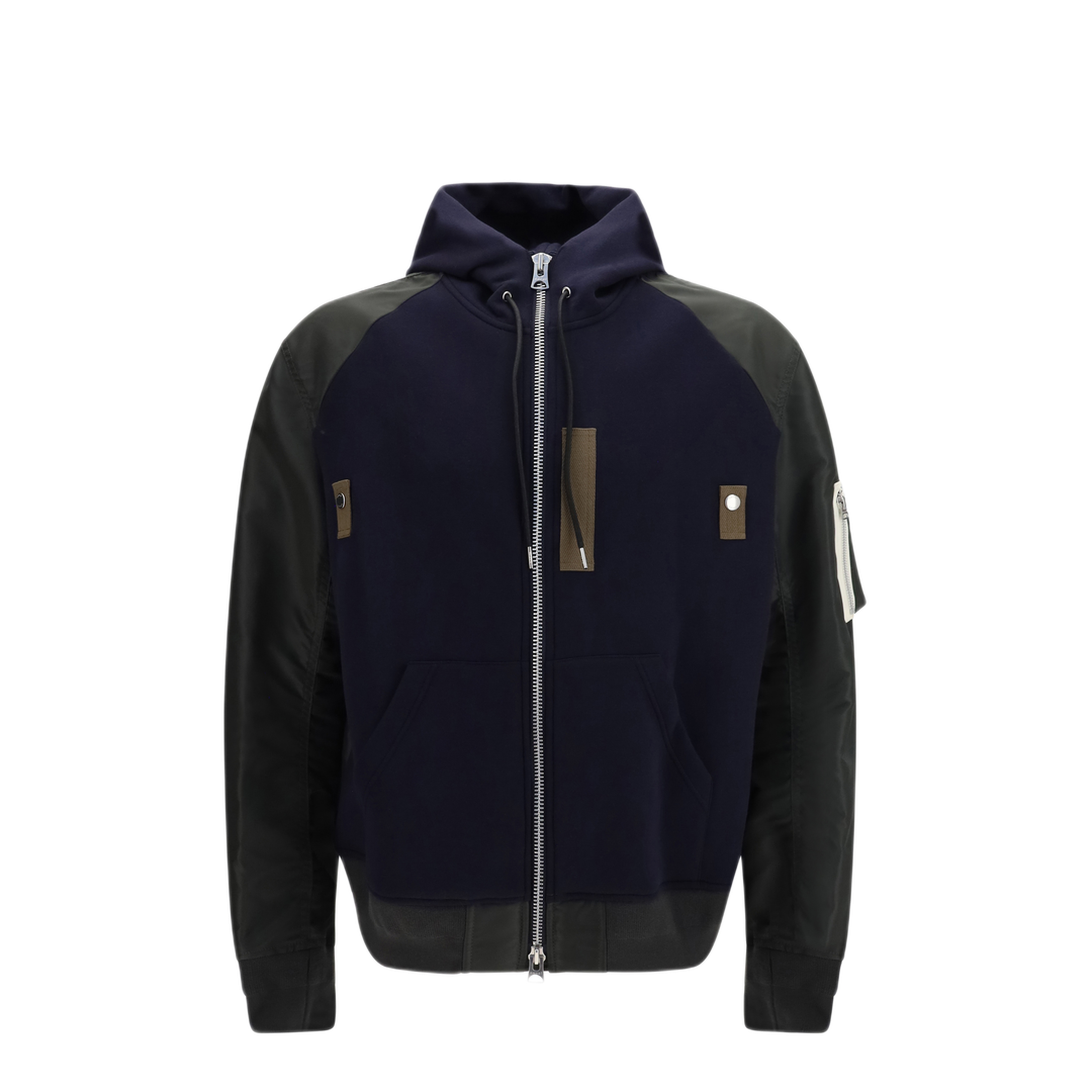MAYFEYR - Sacai - Cotton Blend And Twill Hoodie - 2604136M