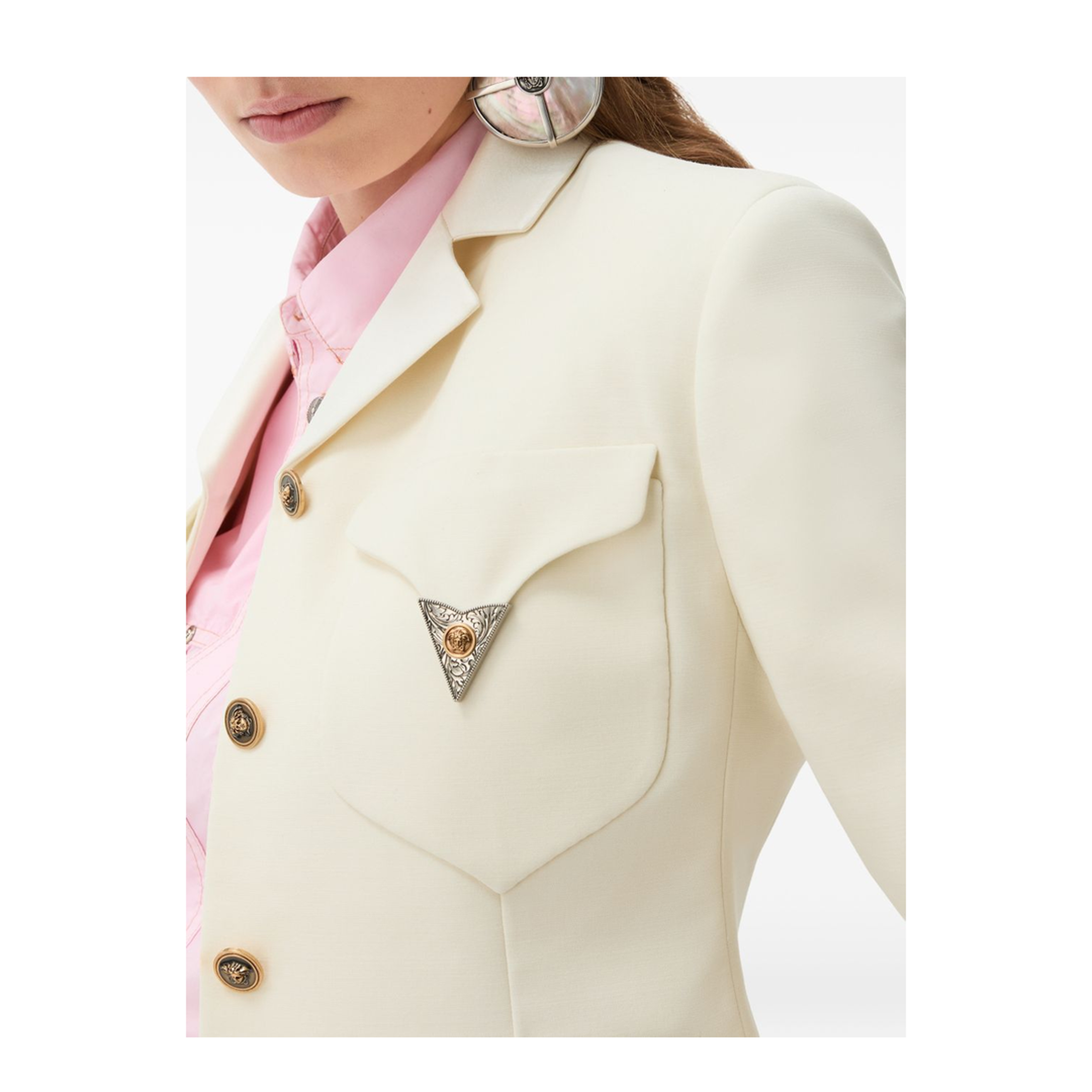 Blazer with appliqués