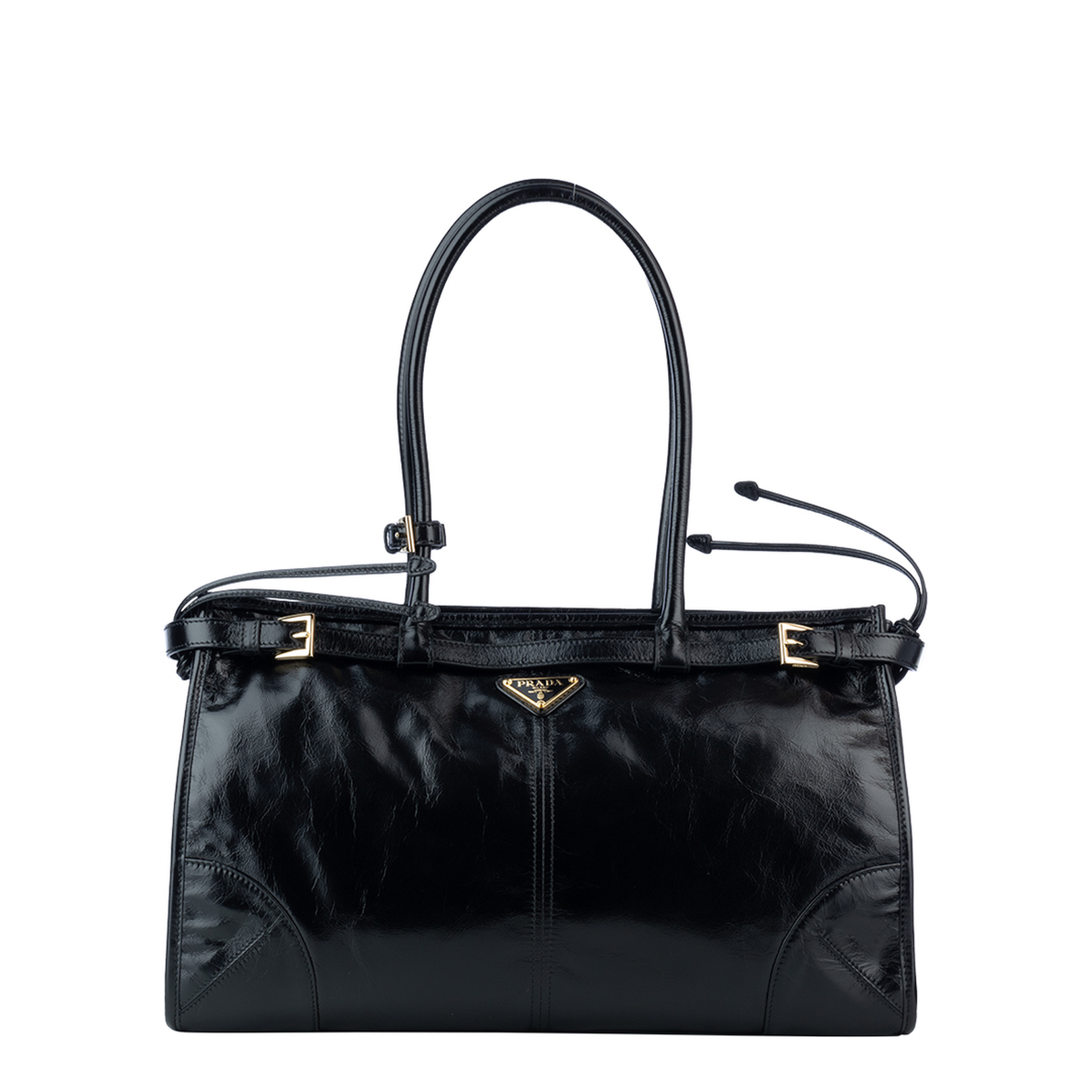 Black Leather Shoulder Bag