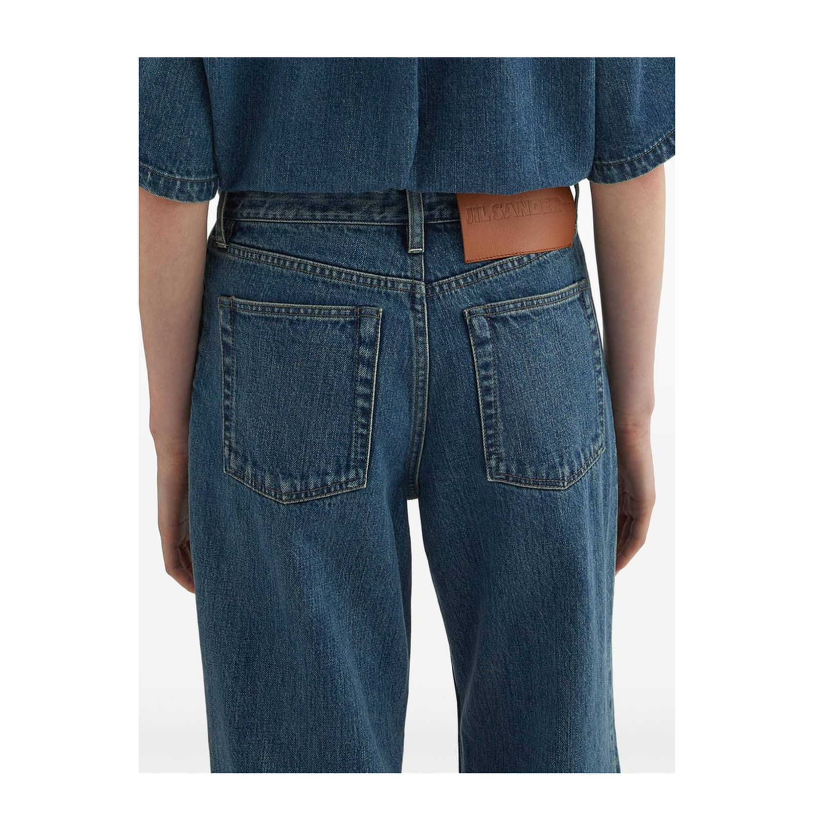 Flared Denim Trousers