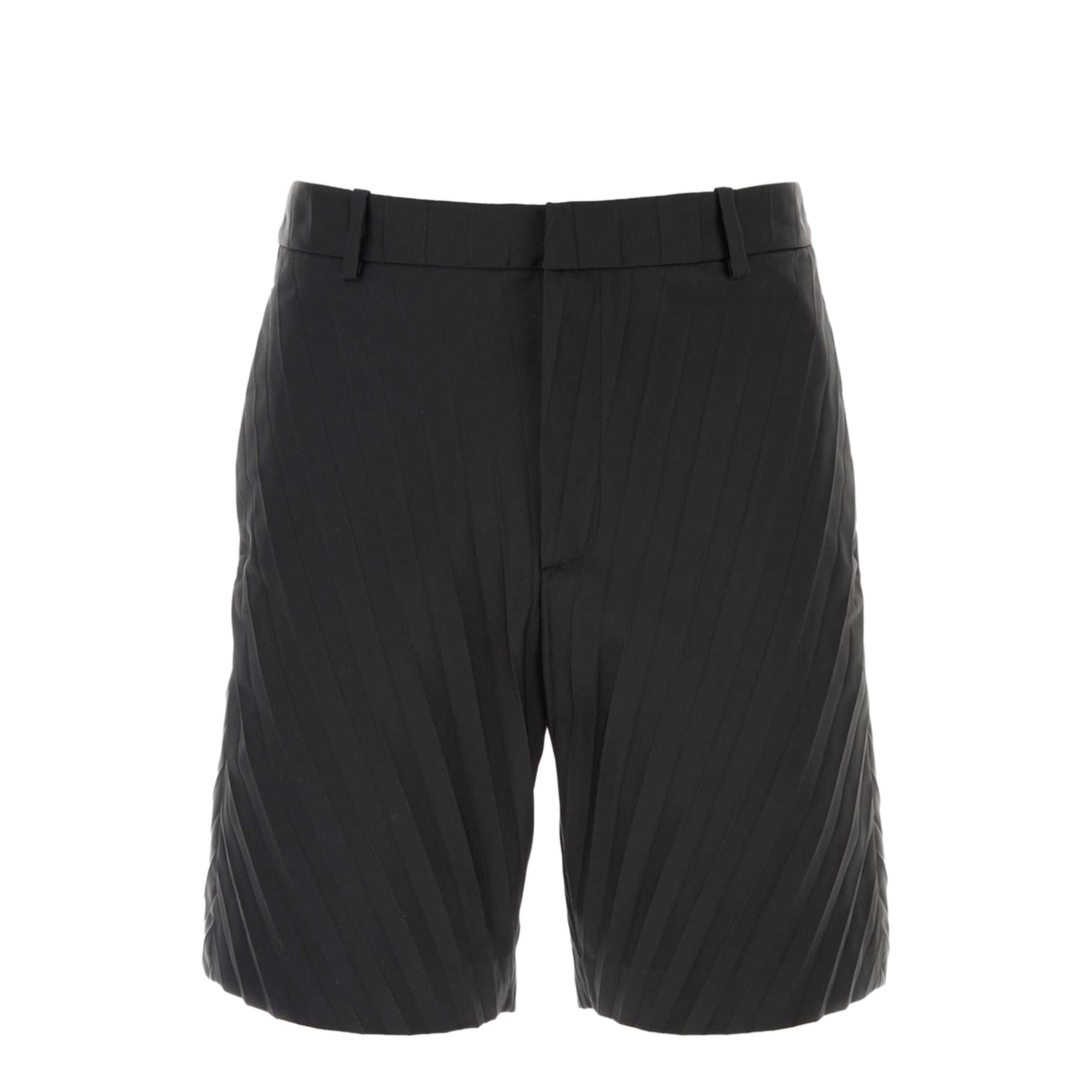 Black Nylon Bermuda Shorts