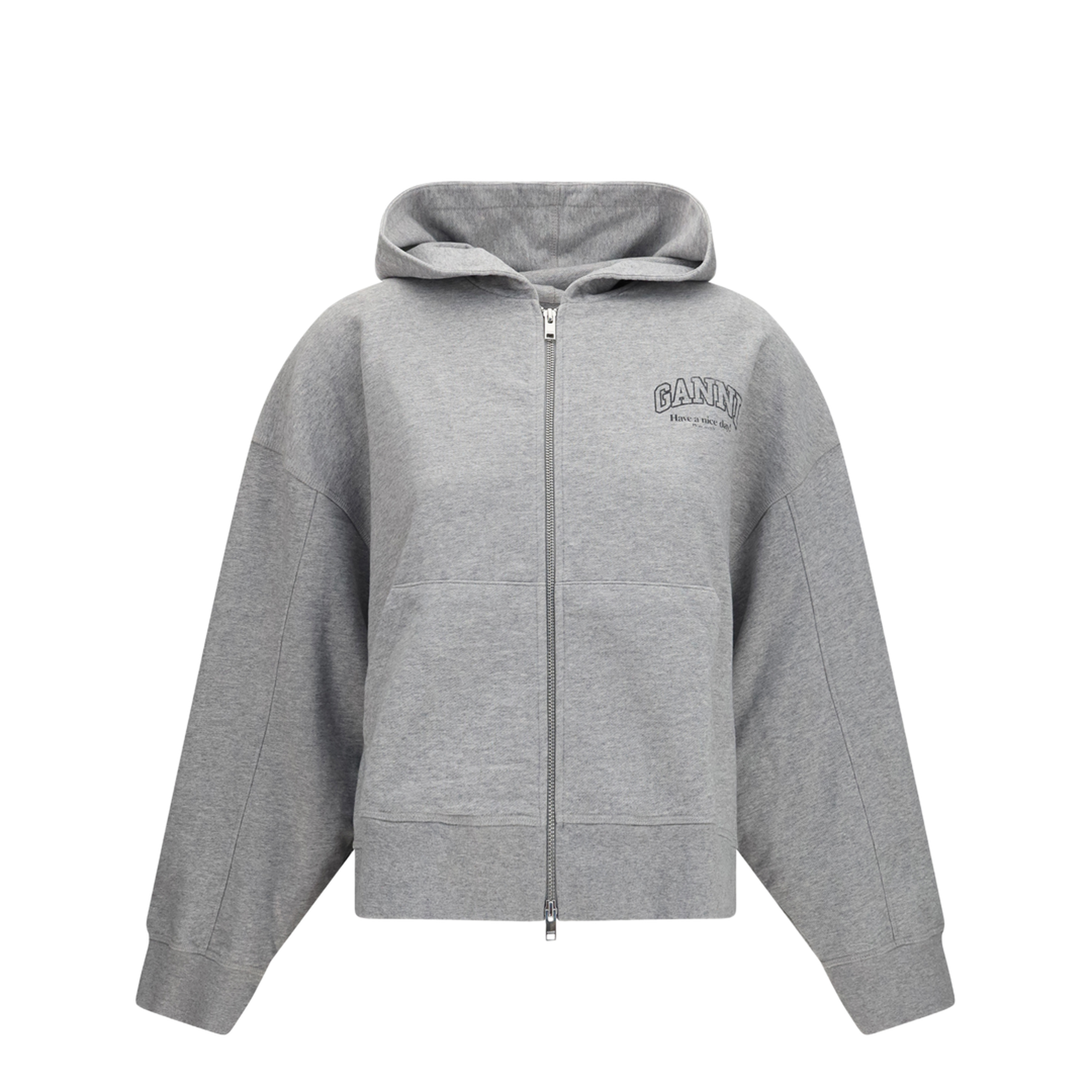MAYFEYR - Ganni - Cotton Zip-Up Hoodie - A1060023