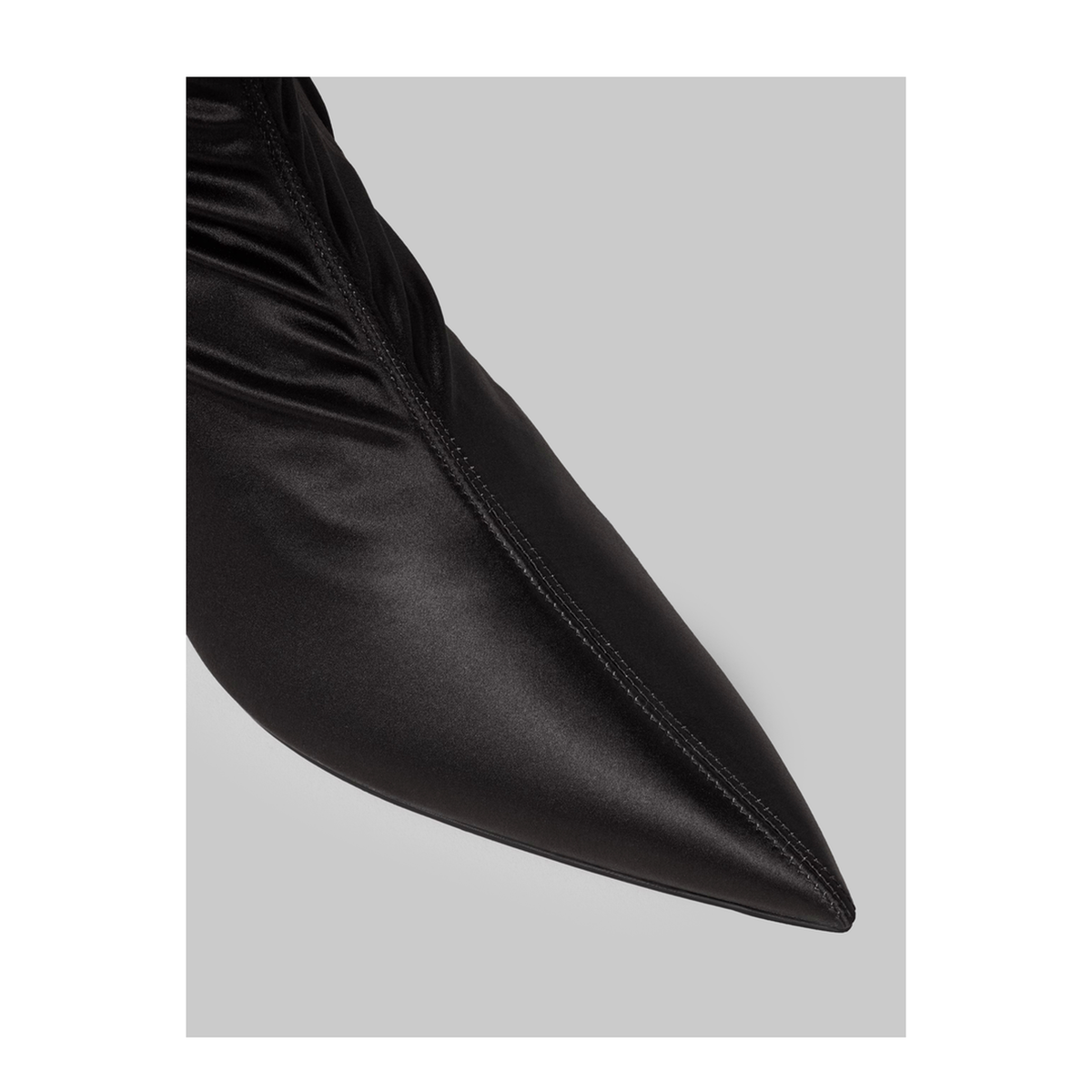 MAYFEYR - Celine - Sleek Ankle Boots In Black Satin - 369145572C38NO