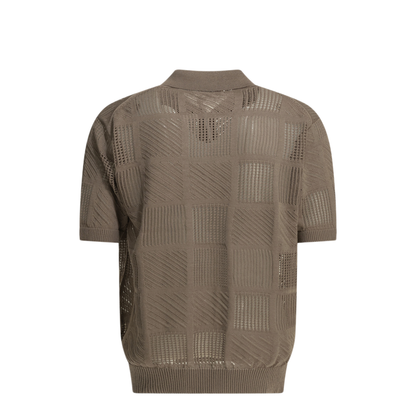 MAYFEYR - Beams Plus - Textured Knit Button Down Polo Shirt - 3802006815620