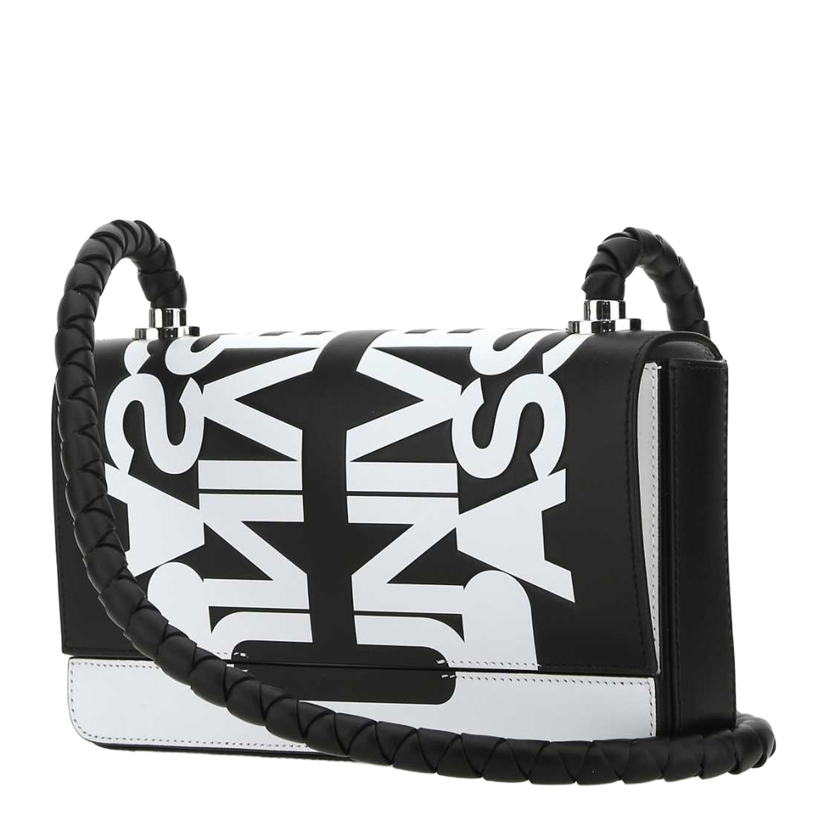 Two-tone Leather Crossbody Bag