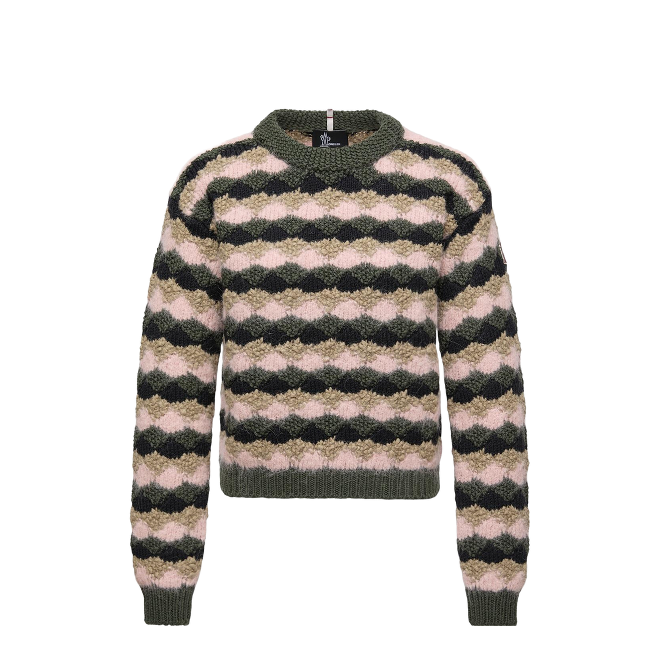 Multicolour Wool & Alpaca Blend Striped Jumper