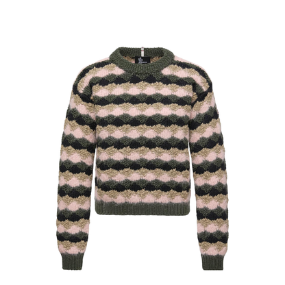 Multicolour Wool & Alpaca Blend Striped Jumper