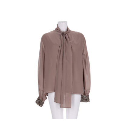 MAYFEYR - Parosh - Dove Polyester Top - D311690RPRESS064