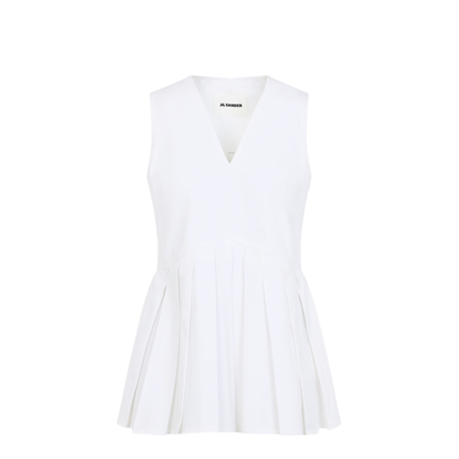 MAYFEYR - Jil Sander - Sleveless A-Line Pleated Top - J01NC0178J45001