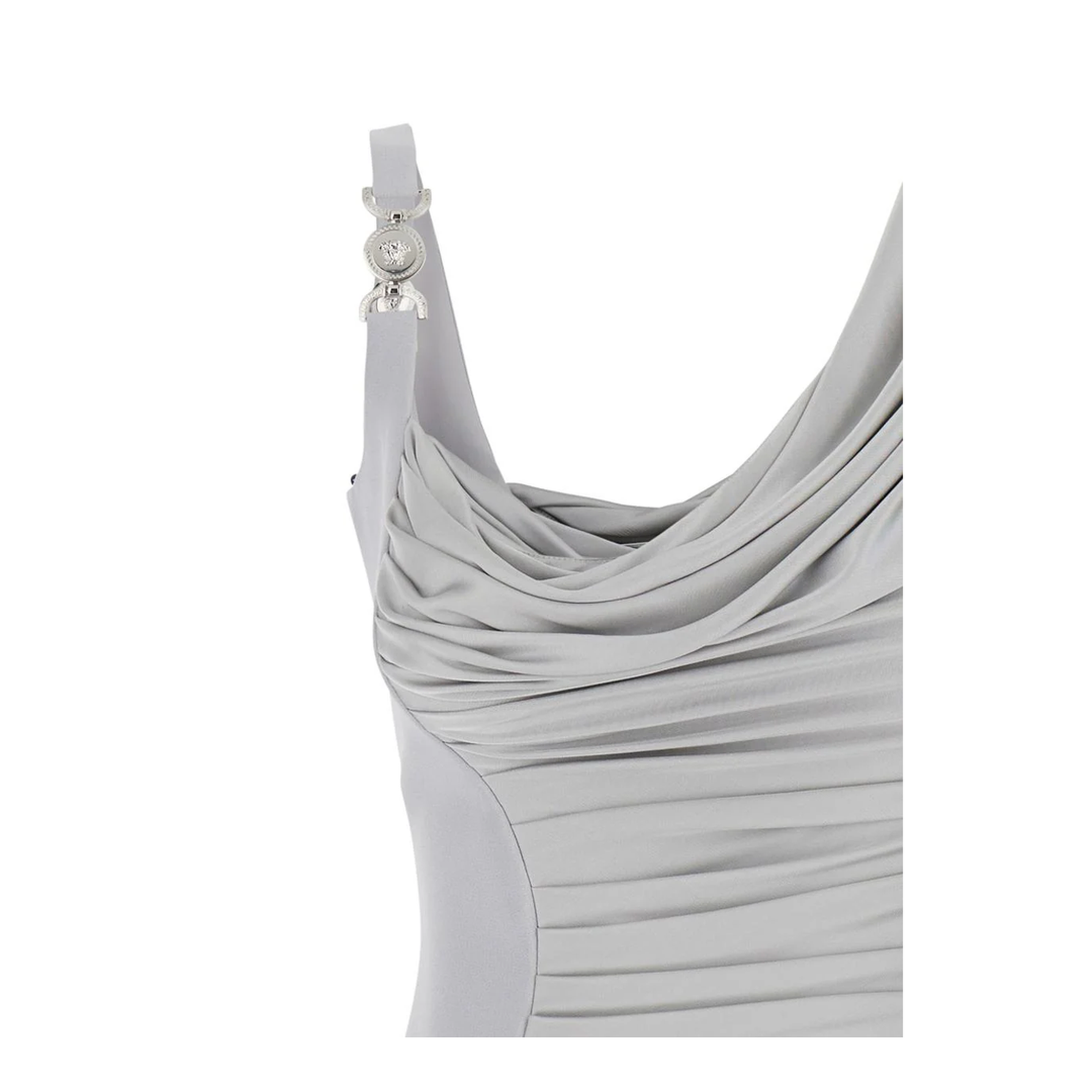 Cocktail Dress in Silver Viscose