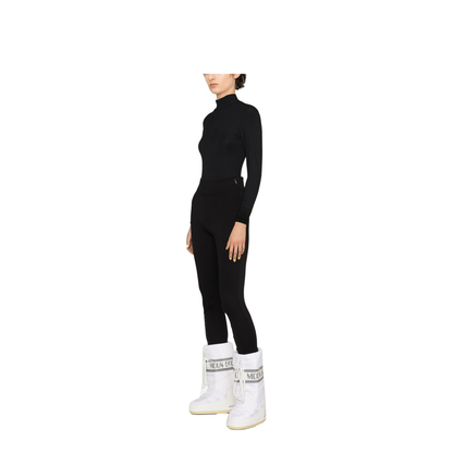 Black Technical Jersey Leggings