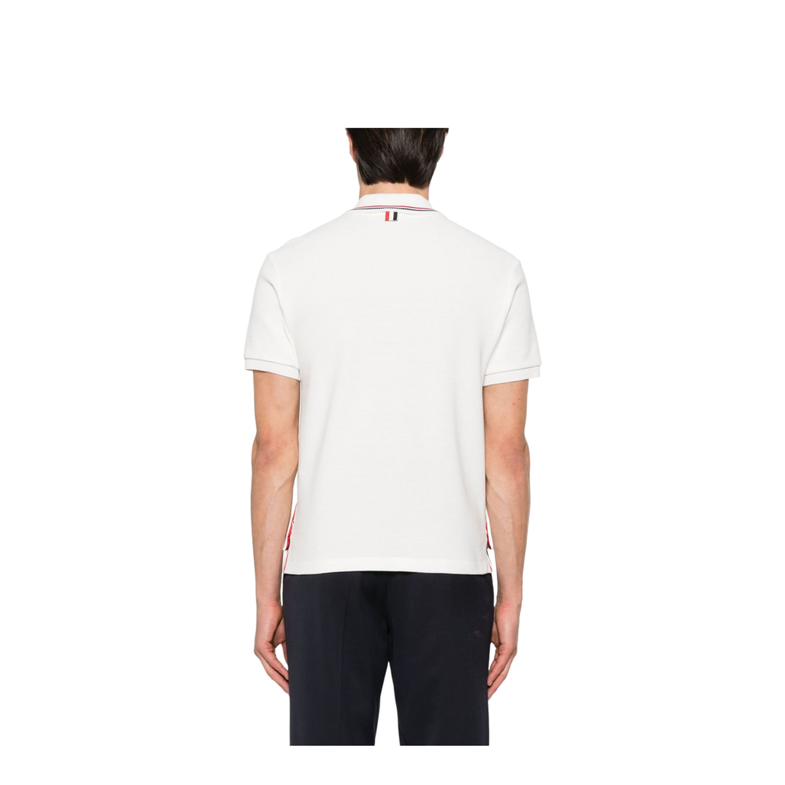 Cotton Waffle Rib Cuff Polo