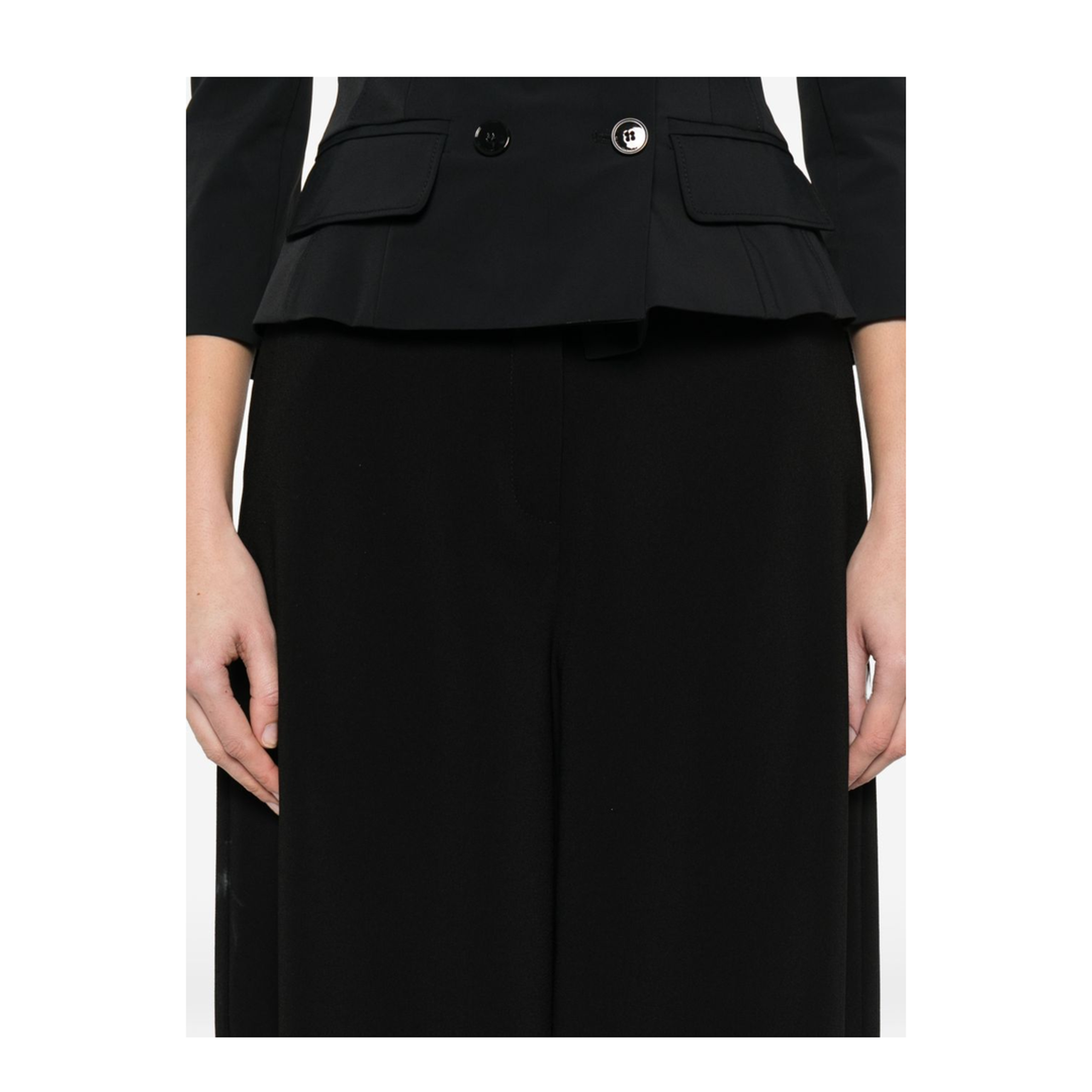 MAYFEYR - Elisabetta Franchi - Trousers Black - PA17861E2110