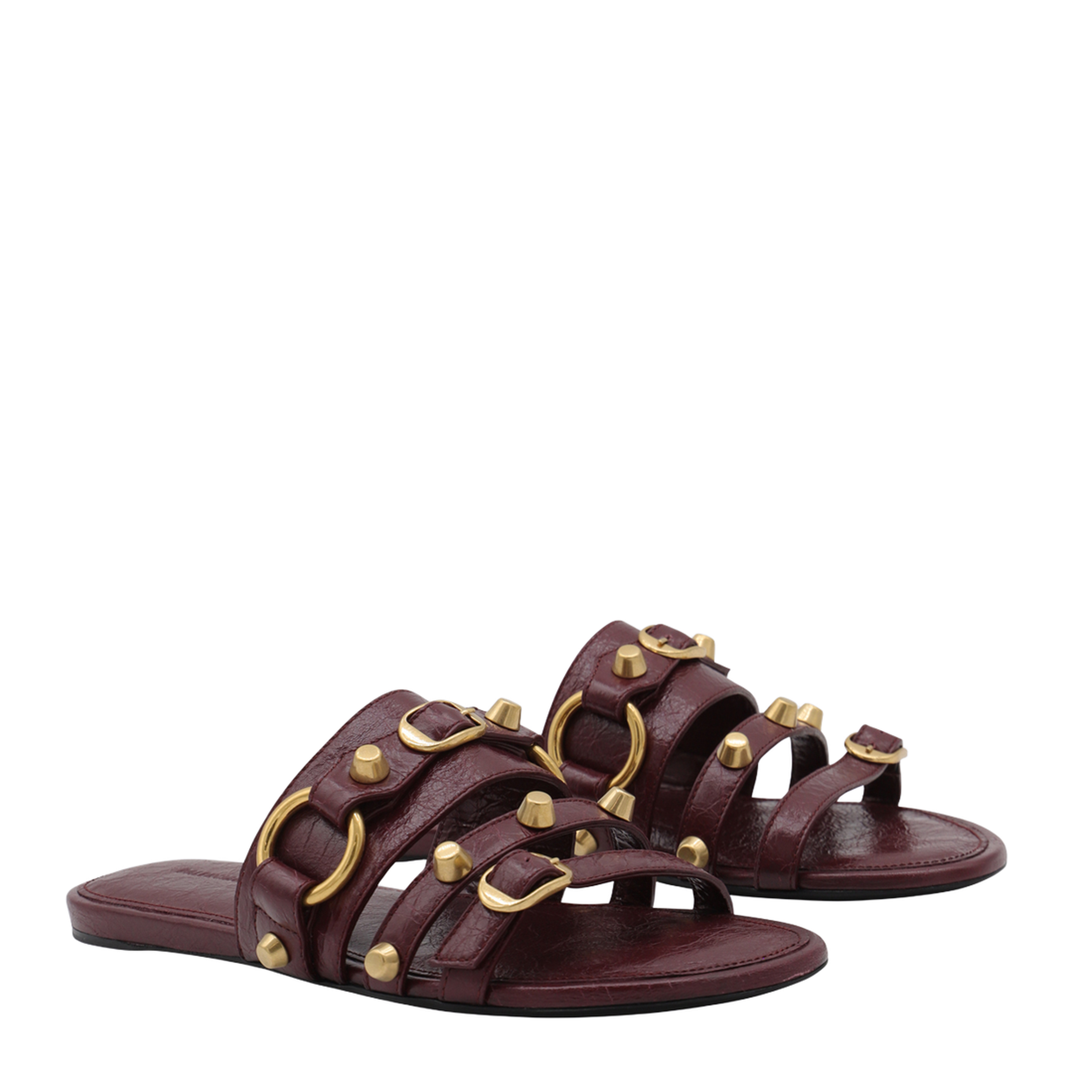 Grape Leather City Slippers