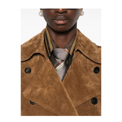 Trench Coat in Suede