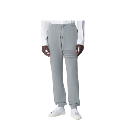 Sweatpants with Overdyed 4 Bar in Solid Loopback